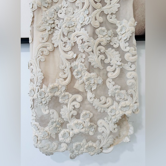 ZIMMERMANN Sensory Lace Velvet and Tulle Embroidered Midi Dress - Picture 8 of 16